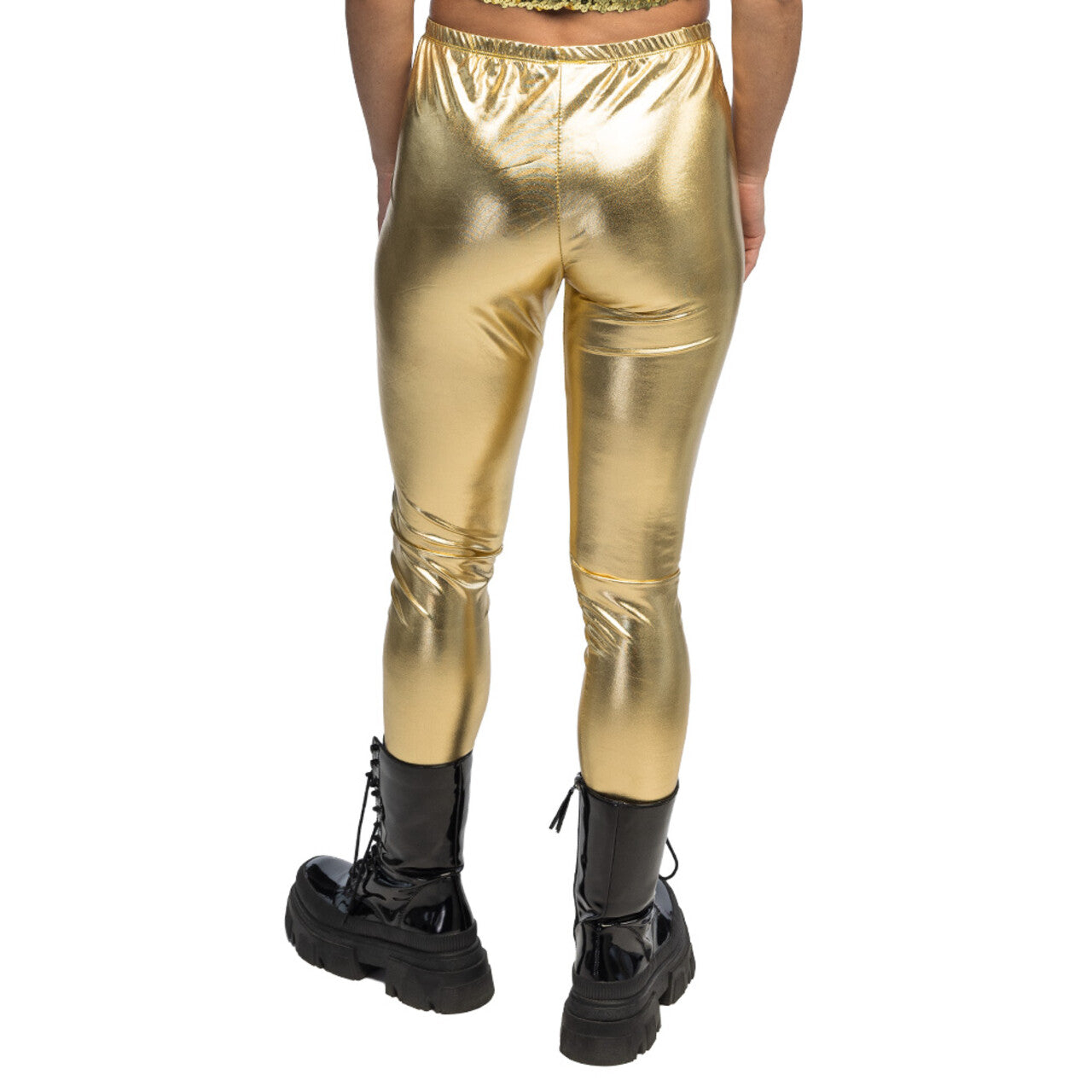 Op deze afbeelding zie je een Kostuums, van het merk Boland. Legging Goud Metallic Vrouw