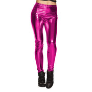 Op deze afbeelding zie je een Kostuums, van het merk Boland. Legging Metallic Fuchsia Vrouw