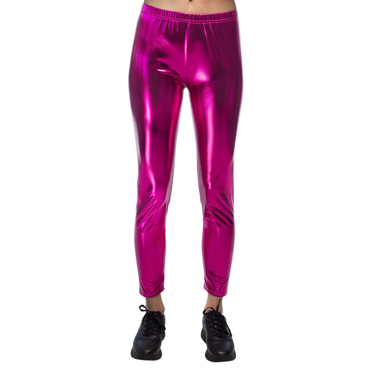 Op deze afbeelding zie je een Kostuums, van het merk Boland. Legging Metallic Fuchsia Vrouw