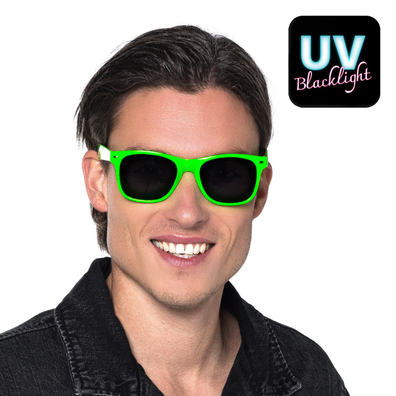 Op deze afbeelding zie je een Accessoires, van het merk Boland. Festival Party Bril Neon Groen