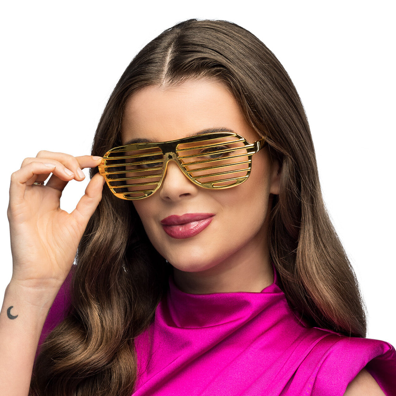 Op deze afbeelding zie je een Accessoires, van het merk Boland. Partybril Seeking Gold
