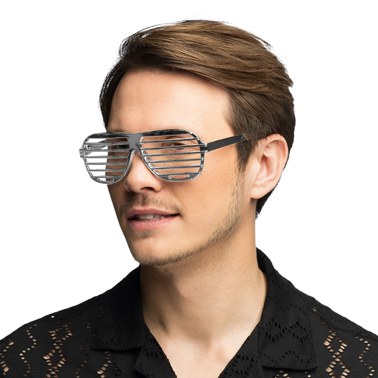 Op deze afbeelding zie je een Accessoires, van het merk Boland. Futuristische Partybril Zilver