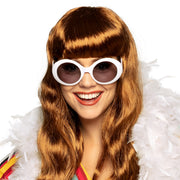 Op deze afbeelding zie je een Accessoires, van het merk Boland. Partybril Hippe Jackie Wit