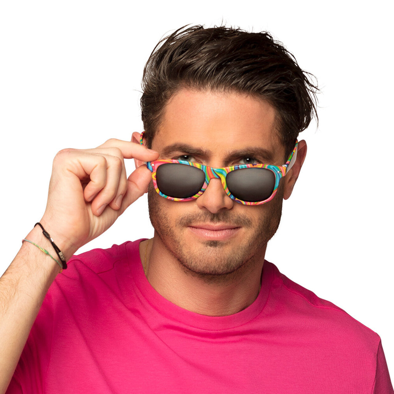 Op deze afbeelding zie je een Accessoires, van het merk Boland. Partybril Fantasy Rainbow
