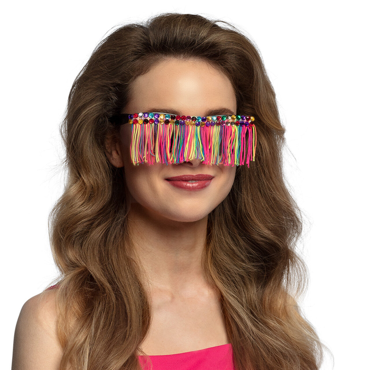 Op deze afbeelding zie je een Accessoires, van het merk Boland. Happy Fringy Festival Bril