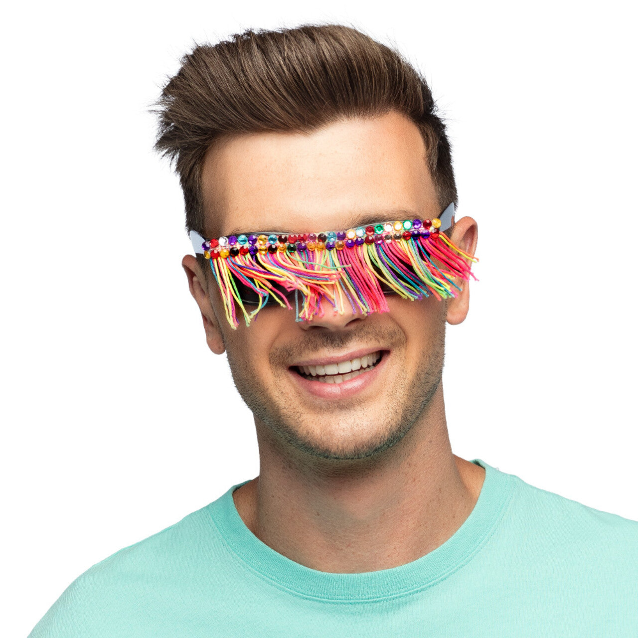 Op deze afbeelding zie je een Accessoires, van het merk Boland. Happy Fringy Festival Bril