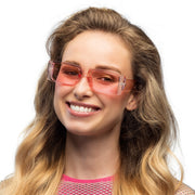 Op deze afbeelding zie je een Accessoires, van het merk Boland. Partybril Escape Roze