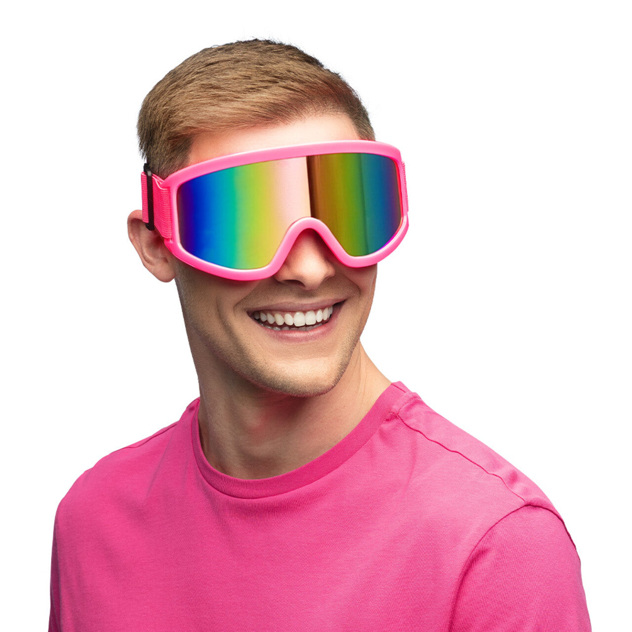 Op deze afbeelding zie je een Accessoires, van het merk Boland. Party Skibril Neonroze Uv