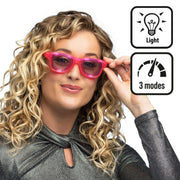 Op deze afbeelding zie je een Accessoires, van het merk Boland. Blink Roze Bril Led