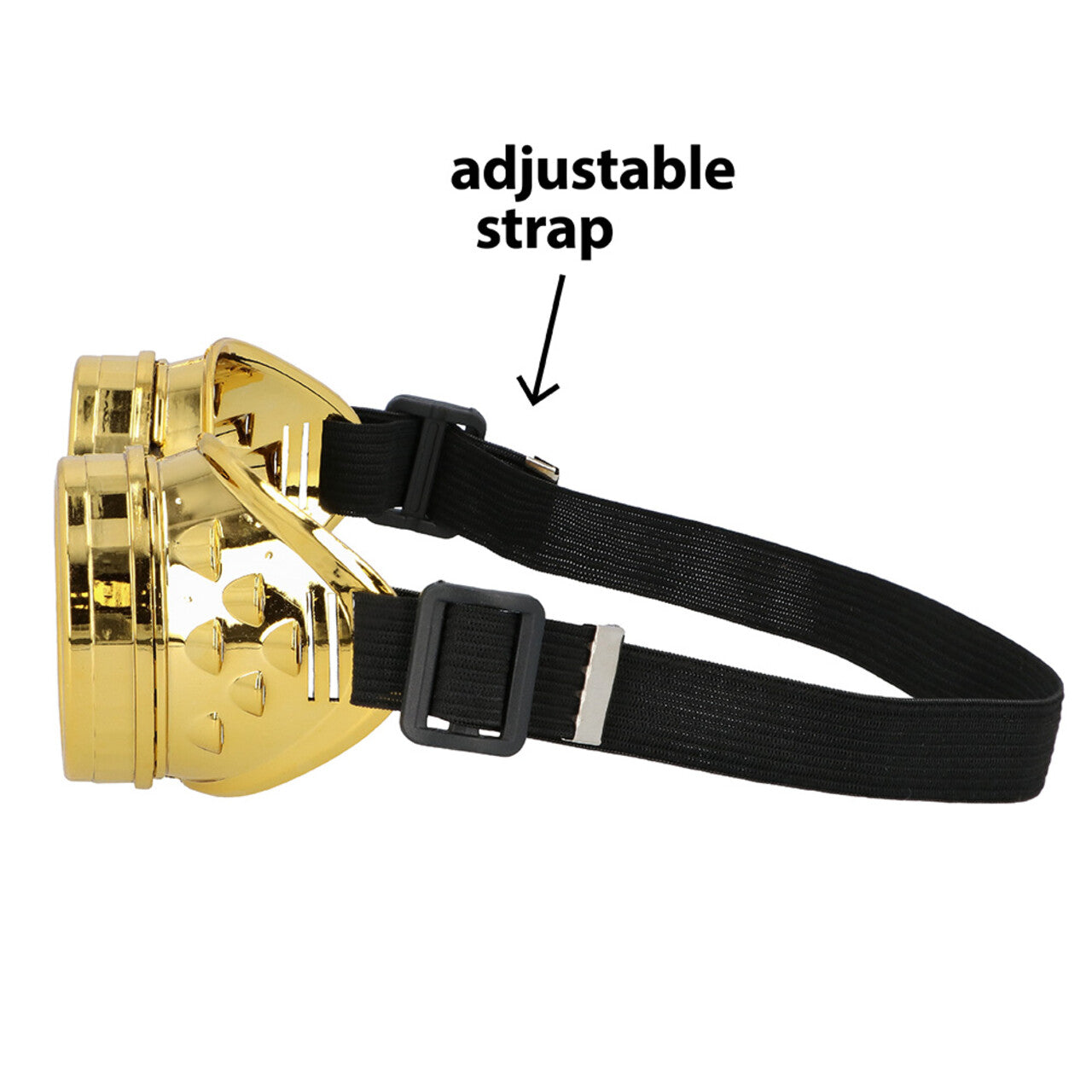 Op deze afbeelding zie je een Accessoires, van het merk Boland. Gouden Vintage Party Goggles