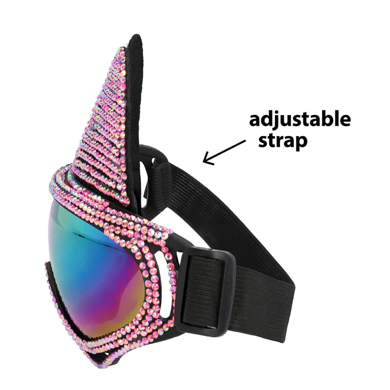 Op deze afbeelding zie je een Accessoires, van het merk Boland. Kittige Skibril Glam Cat Pink