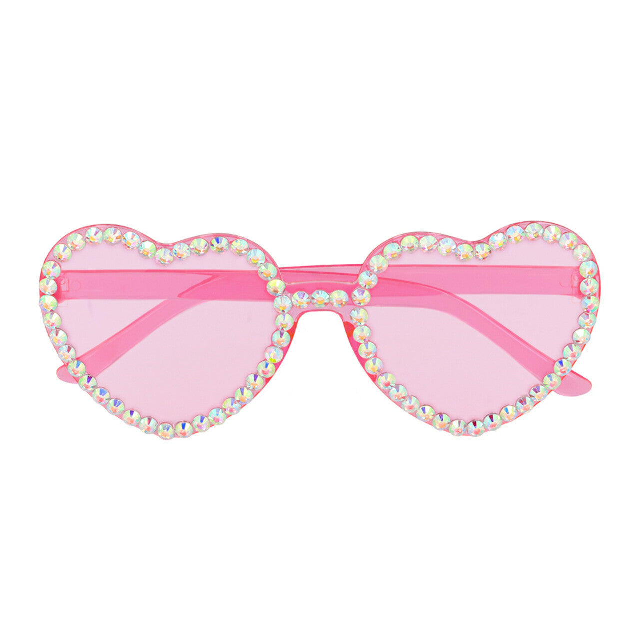 Op deze afbeelding zie je een Accessoires, van het merk Boland. Partybril Diamond Heart Roze