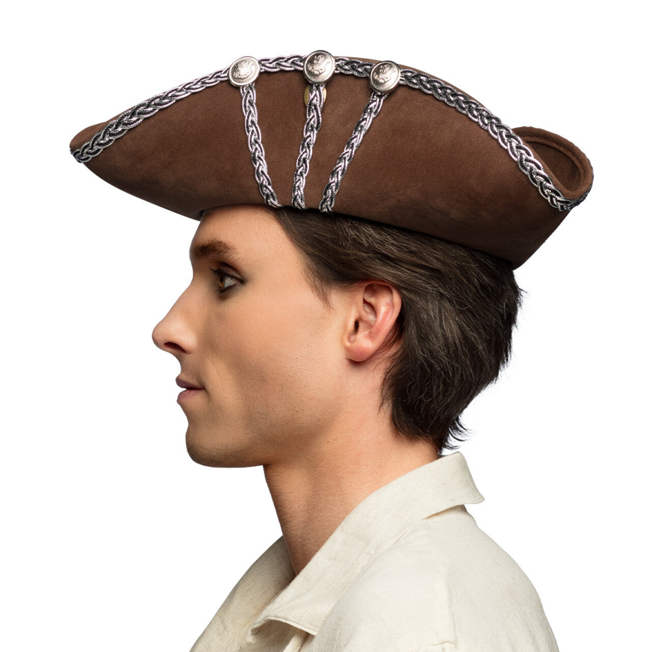 Op deze afbeelding zie je een Accessoires, van het merk Boland. Piratenhoed Alistair Brown