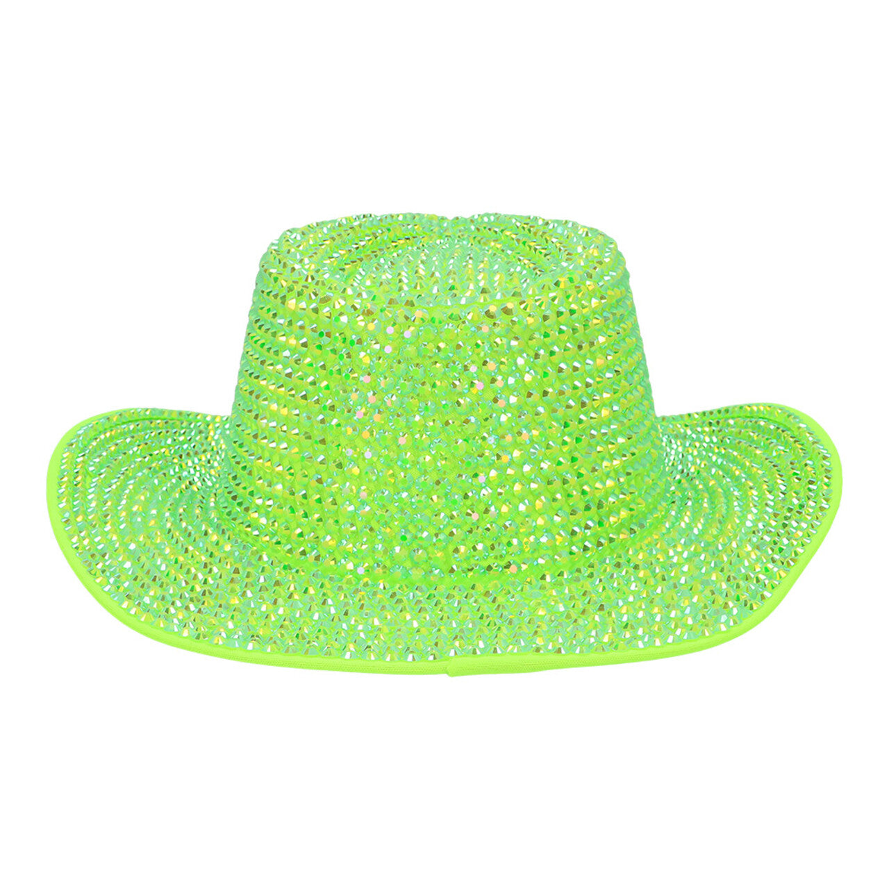 Op deze afbeelding zie je een Accessoires, van het merk Boland. Aurora Strass Cowboyhoed Neongroen Uv