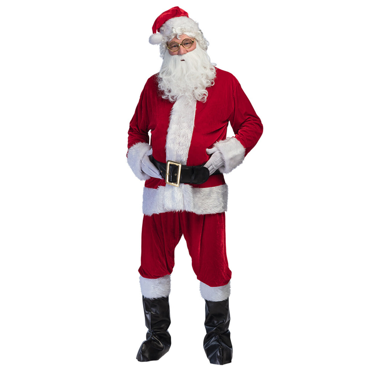 Op deze afbeelding zie je een Kostuums, van het merk Boland. Complete Set Professionele Santa All The Way Man Kostuum