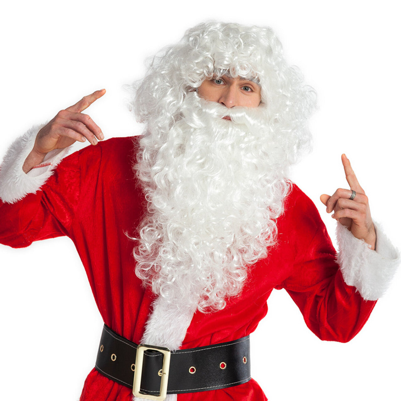Op deze afbeelding zie je een Accessoires, van het merk Boland. Pruik Kerstman Met Baard