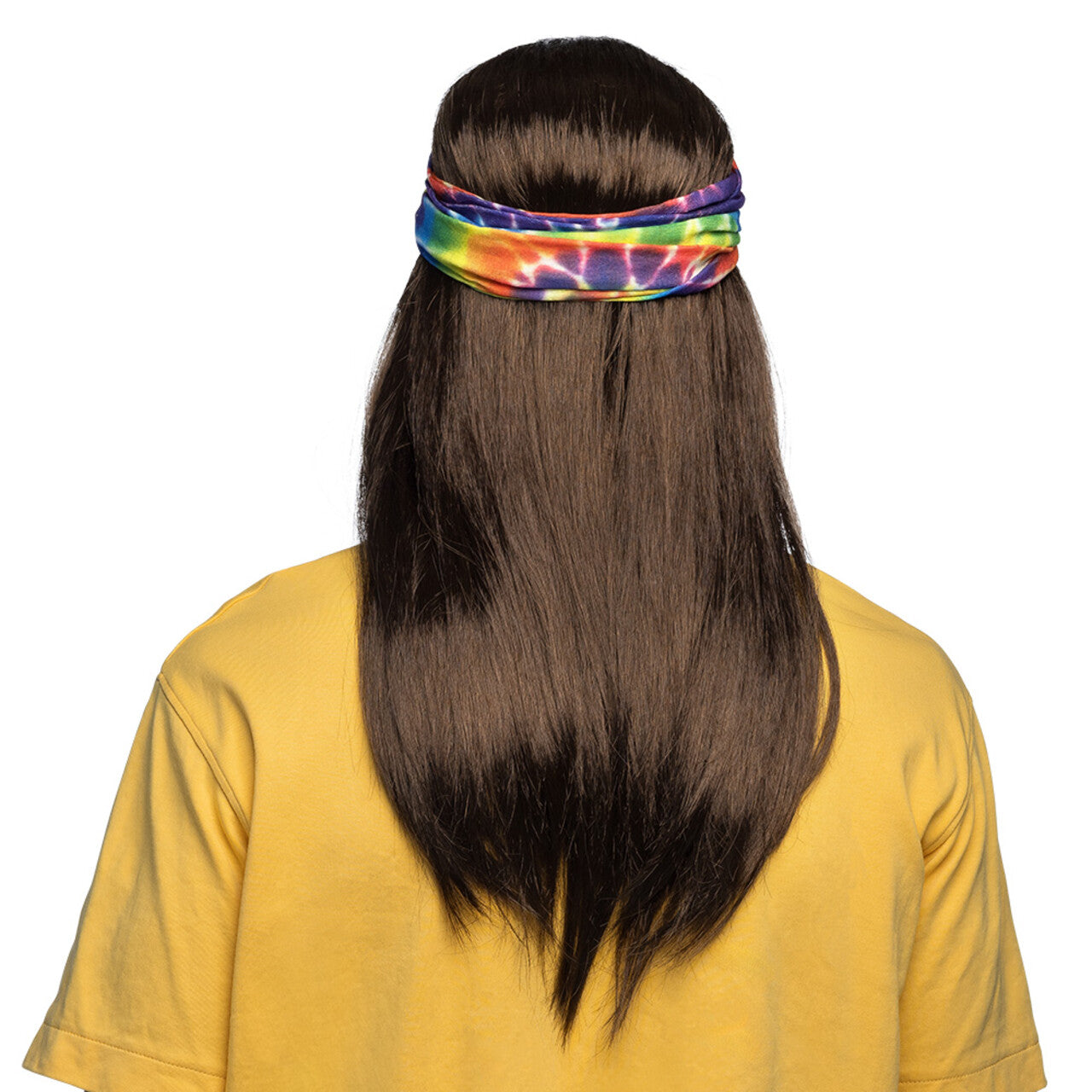 Op deze afbeelding zie je een Accessoires, van het merk Boland. Set Hippie John (Hoofdband, Partybril, Pruik En Ketting)