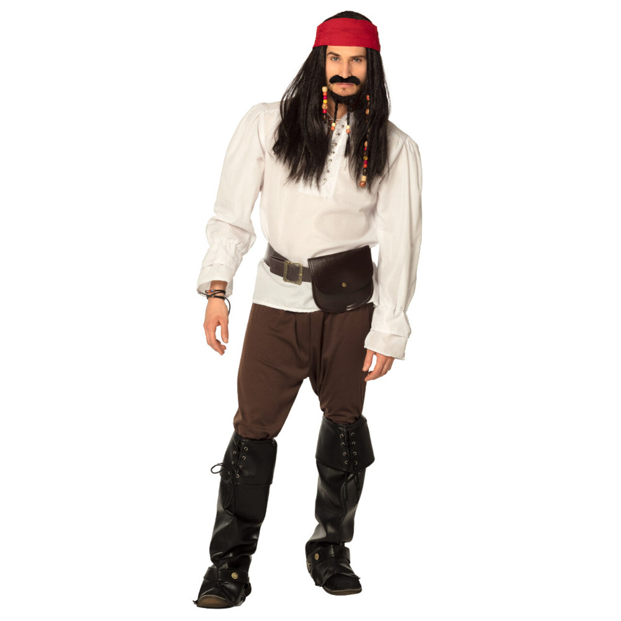 Op deze afbeelding zie je een Accessoires, van het merk Boland. Bruine Lederlook Heuptas Met Riem