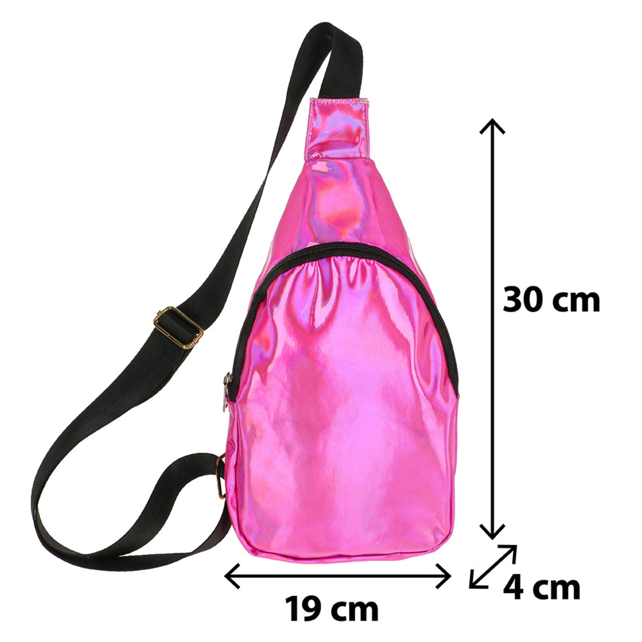 Op deze afbeelding zie je een Accessoires, van het merk Boland. Crossbody Tas Holo Yolo Roze