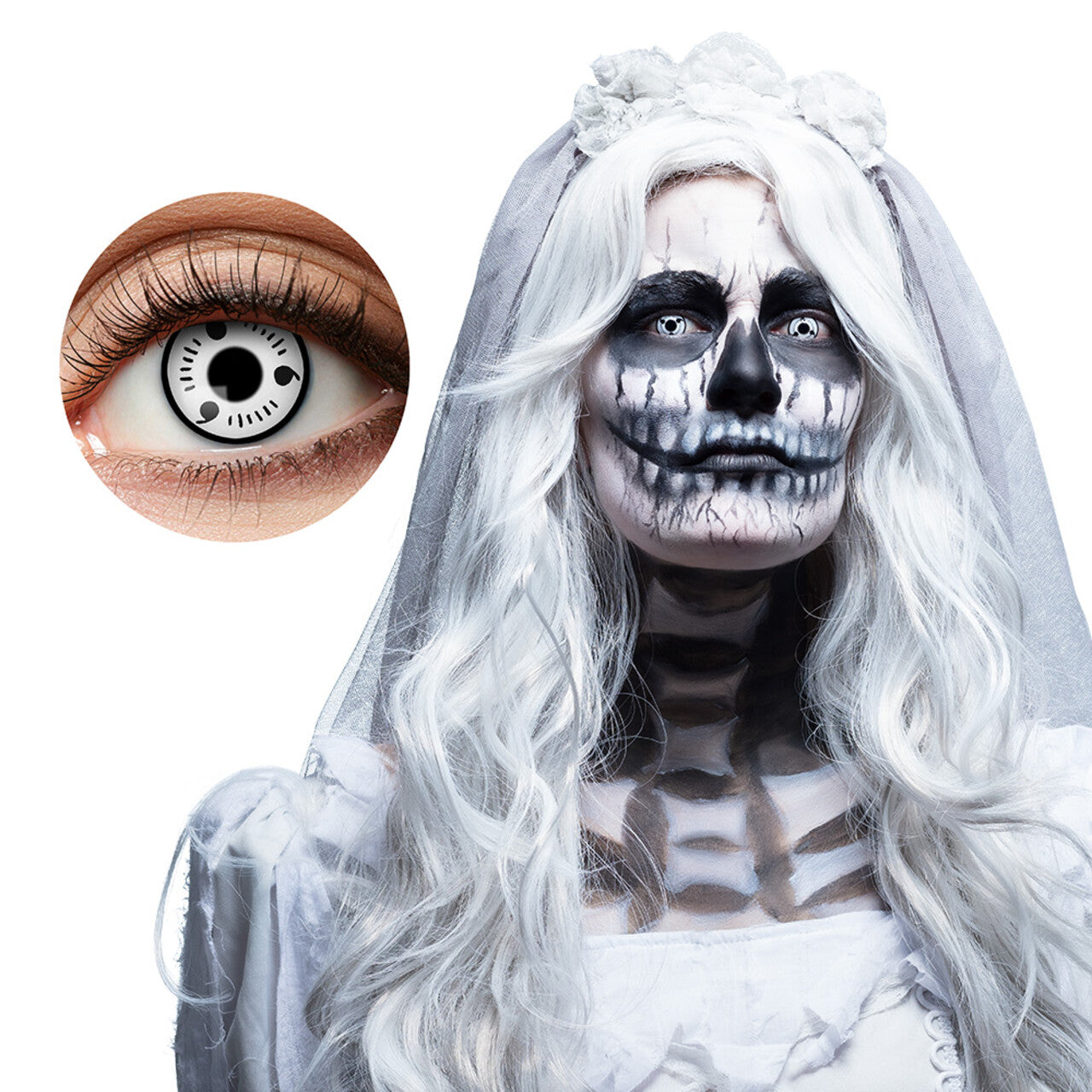 Op deze afbeelding zie je een Accessoires, van het merk Boland. Paar 3-Maandslenzen Ghost Bride