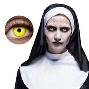 Op deze afbeelding zie je een Accessoires, van het merk Boland. Lenzen Yellow Monster Eyes Uv Possessed