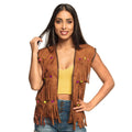 Bohemian Hippie Vest Met Franjes Vrouw