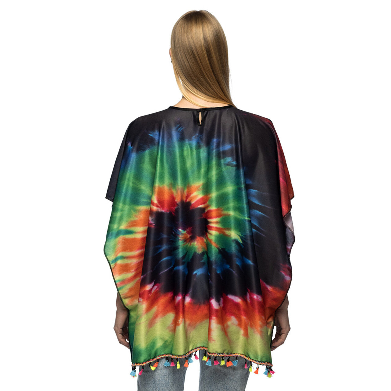 Op deze afbeelding zie je een Kostuums, van het merk Boland. Poncho Heaven Tie Dye Vrouw
