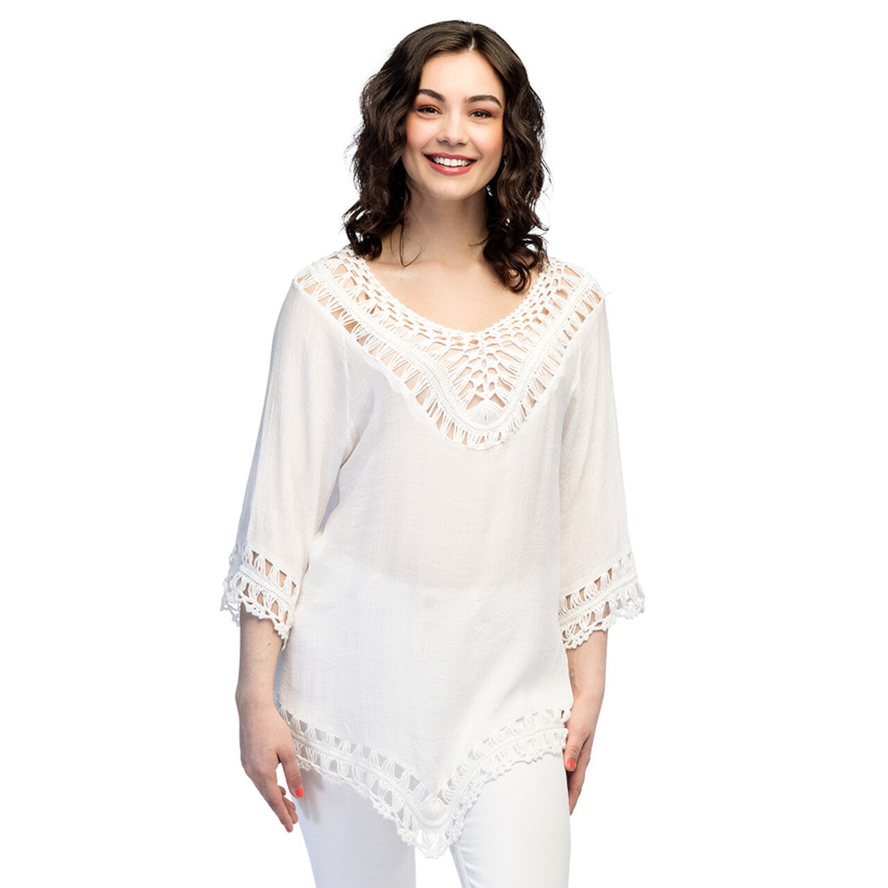 Op deze afbeelding zie je een Kostuums, van het merk Boland. Tuniek Salinas (One Size) Vrouw Kostuum