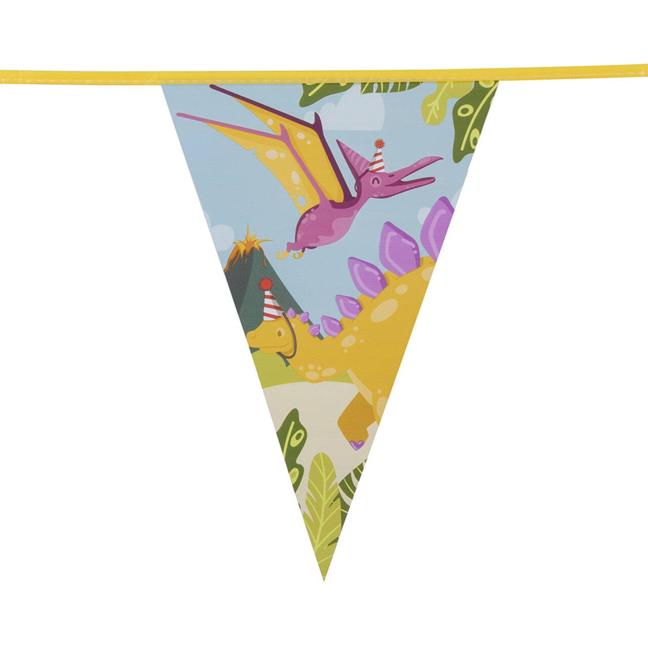 Op deze afbeelding zie je een Decoratie, van het merk Boland. Vlaggenlijn Happy Dino Party