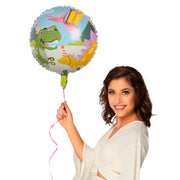 Op deze afbeelding zie je een Decoratie, van het merk Boland. Folieballon Vrolijk Dino Feestje