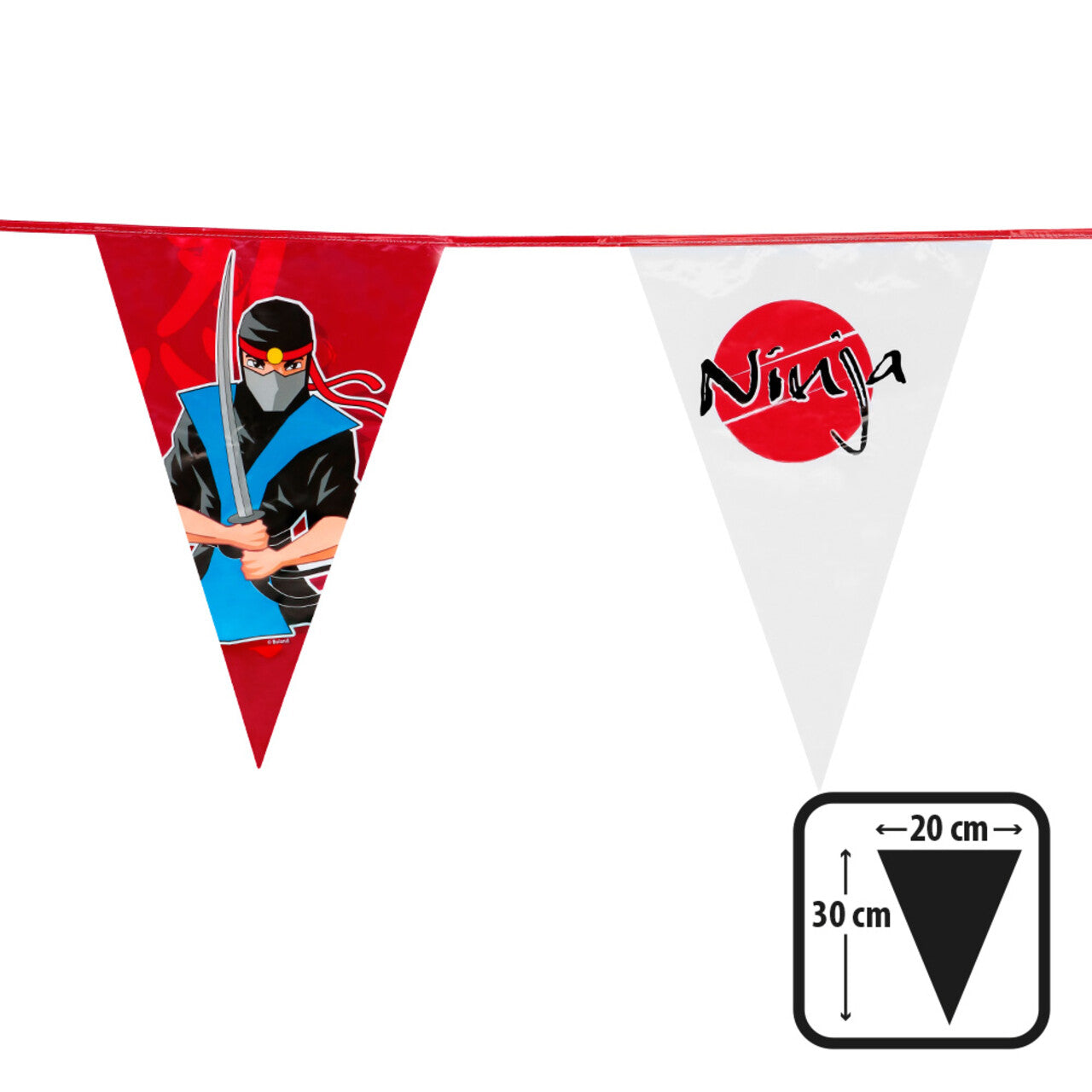 Op deze afbeelding zie je een Decoratie, van het merk Boland. Vlaggenlijn Vlijmscherpe Ninja