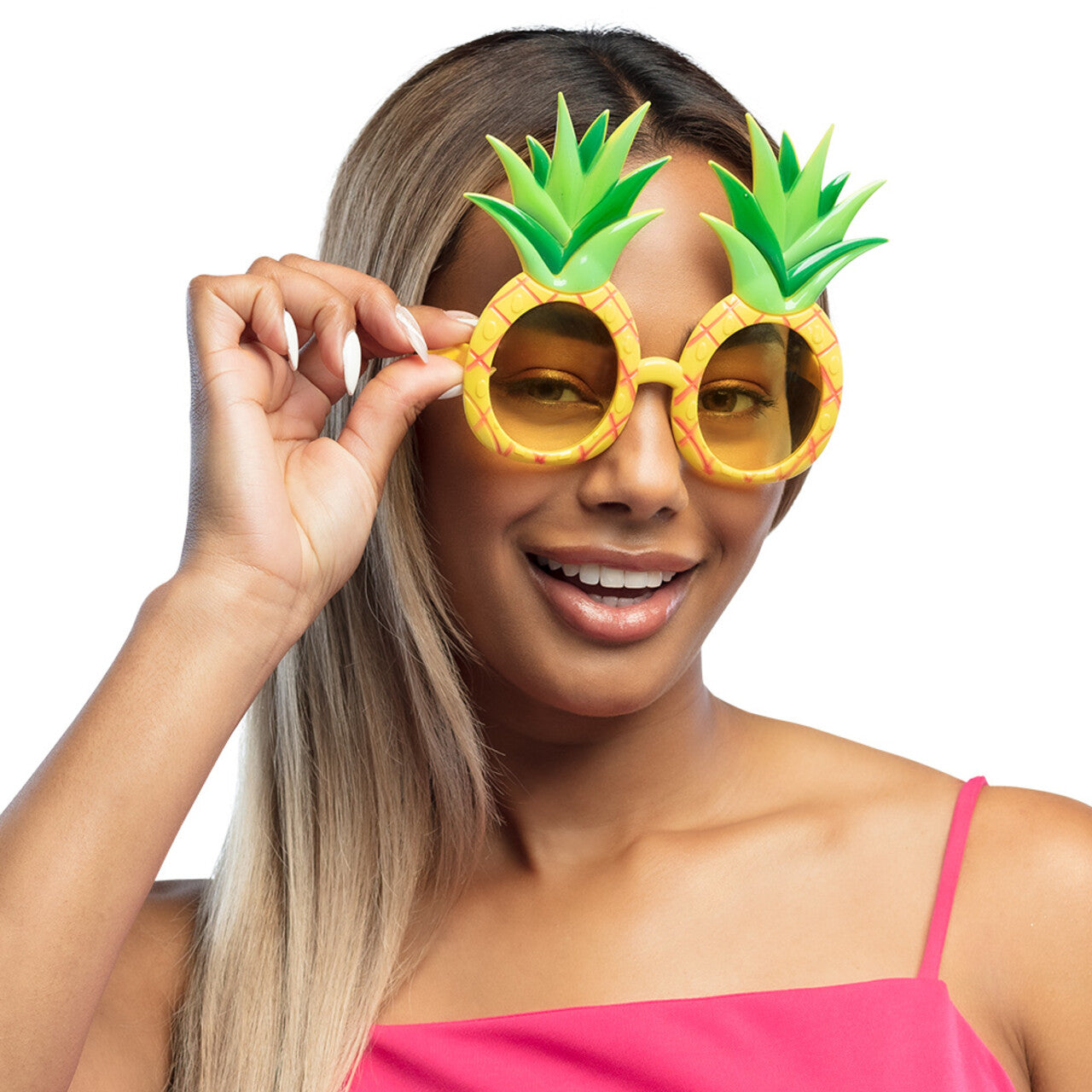 Op deze afbeelding zie je een Accessoires, van het merk Boland. Tropische Vibes Ananas Bril
