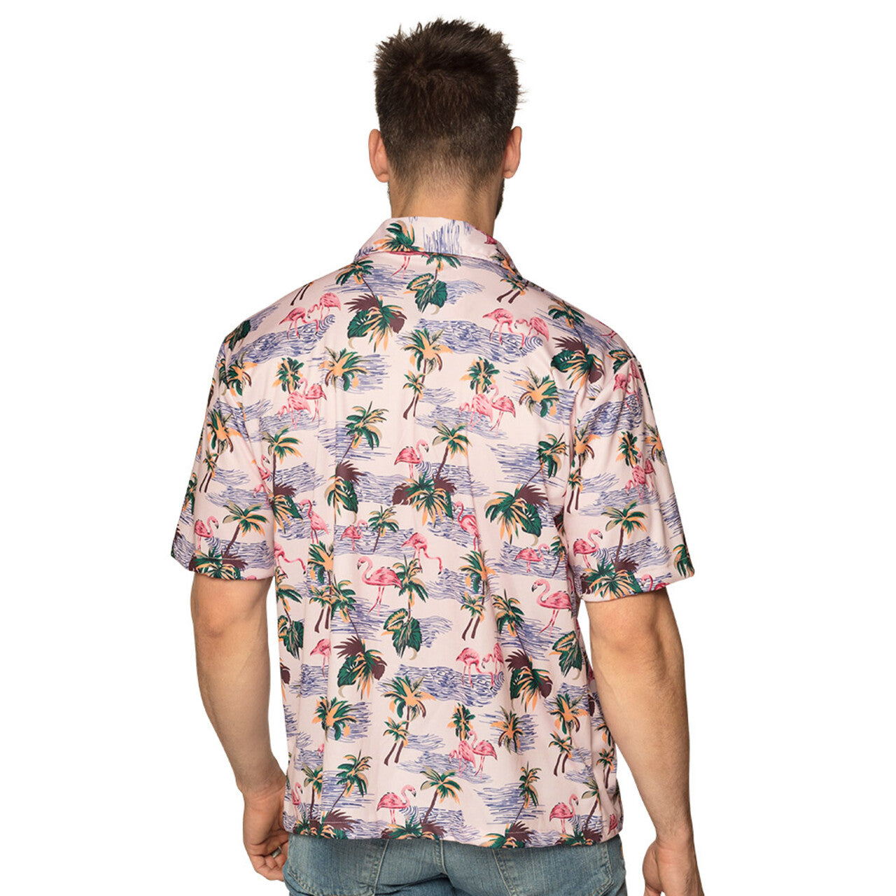 Op deze afbeelding zie je een Kostuums, van het merk Boland. Flamingo Beach Shirt Man