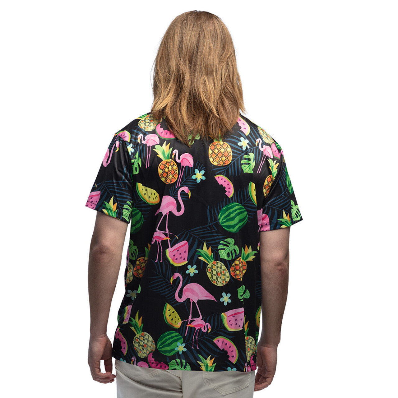 Op deze afbeelding zie je een Kostuums, van het merk Boland. Swinging Flamingo Shirt Man