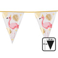 Folie Vlaggenlijn Tropical Party Flamingo