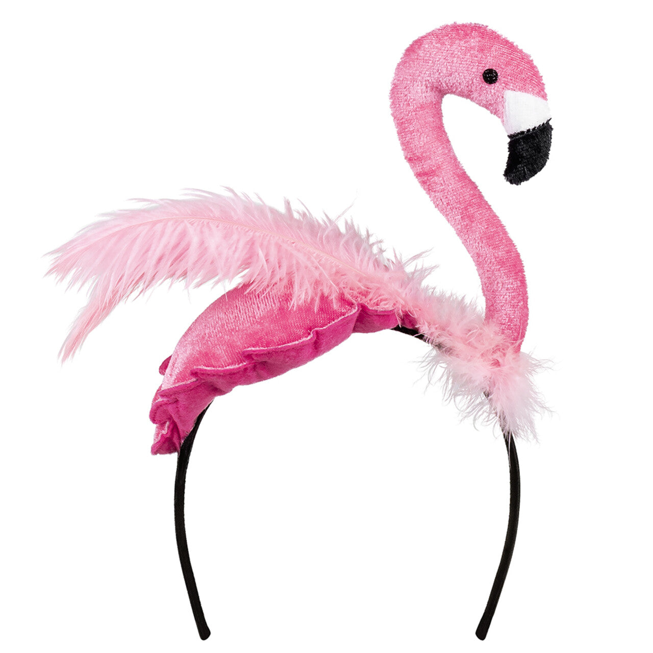 Op deze afbeelding zie je een Accessoires, van het merk Boland. Diadeem Flamingo Pink