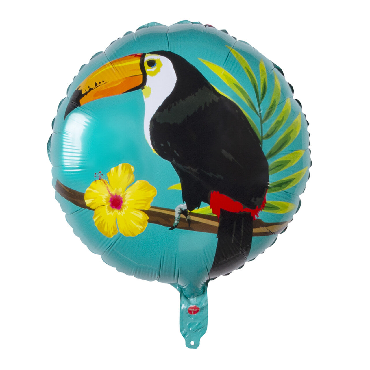 Op deze afbeelding zie je een Decoratie, van het merk Boland. Folieballon Toekan Roze / Blauw Dubbelzijdig