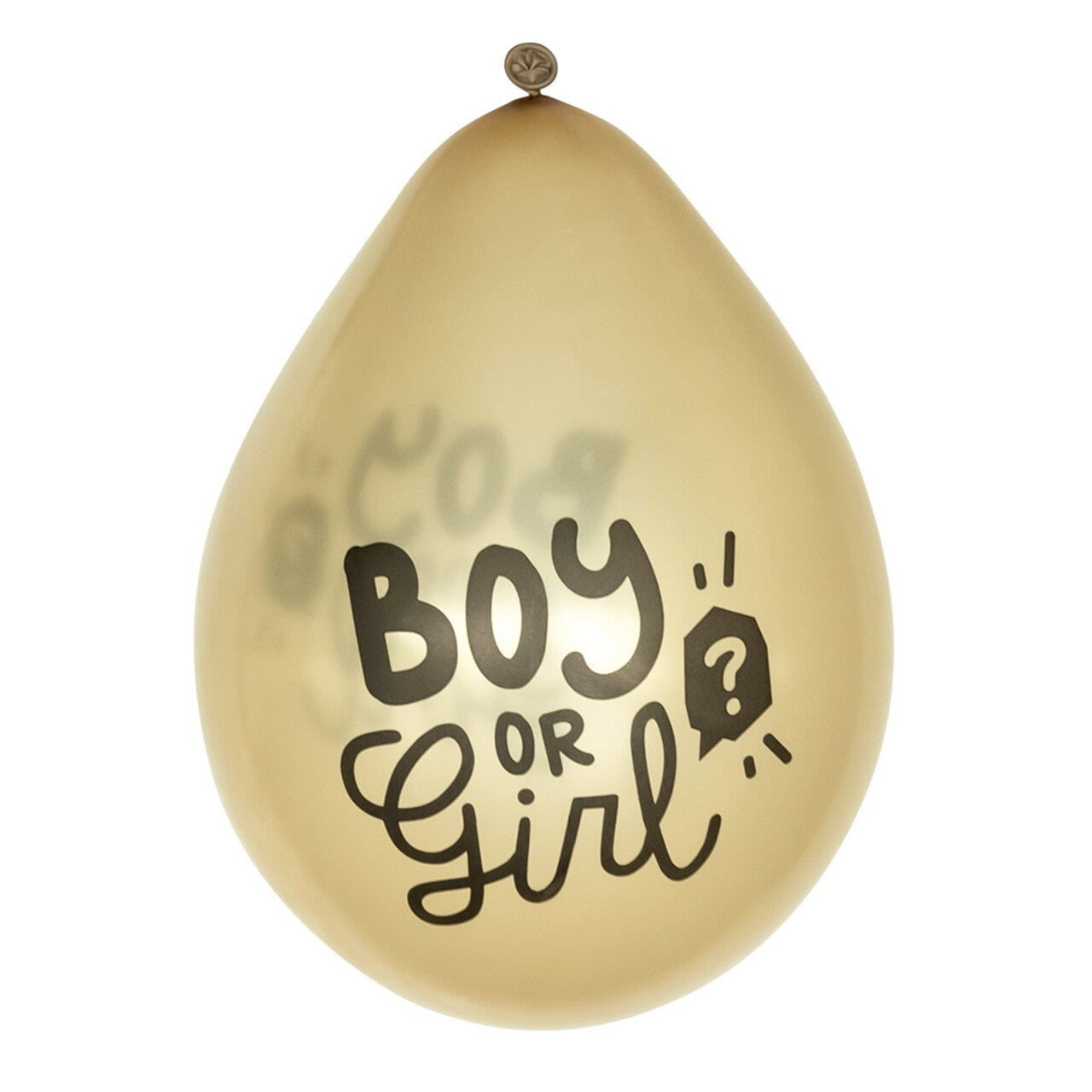 Op deze afbeelding zie je een Decoratie, van het merk Boland. Set 6 Latex Ballonnen Boy Or Girl Gender Party