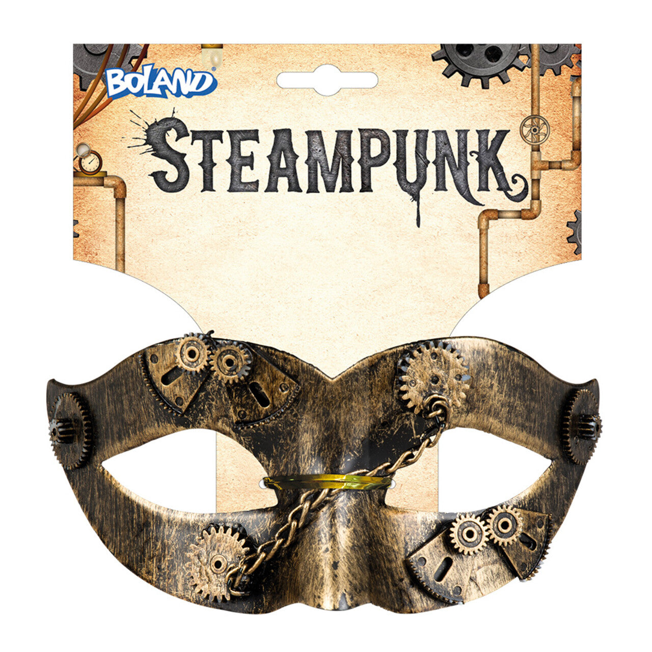 Op deze afbeelding zie je een Accessoires, van het merk Boland. Gearpunk Futuristisch Oogmasker