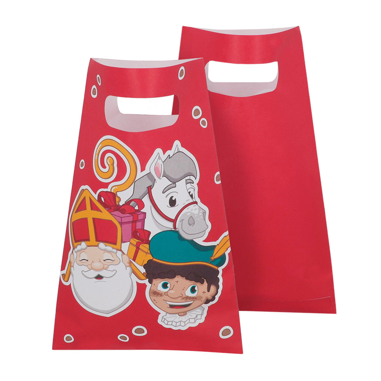 Op deze afbeelding zie je een Accessoires, van het merk Boland. Set 10 Papieren Feestzakjes Sinterklaas (23 X 15 Cm)