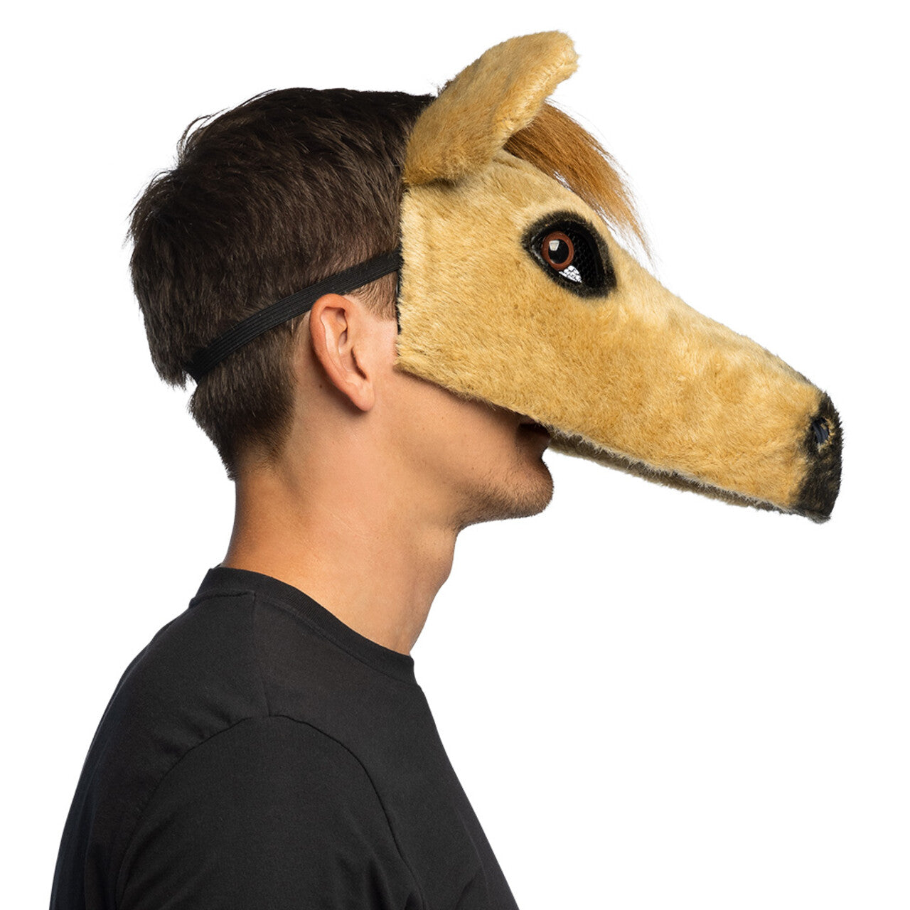 Op deze afbeelding zie je een Accessoires, van het merk Boland. Pluchen Halfmasker Palomino Paard
