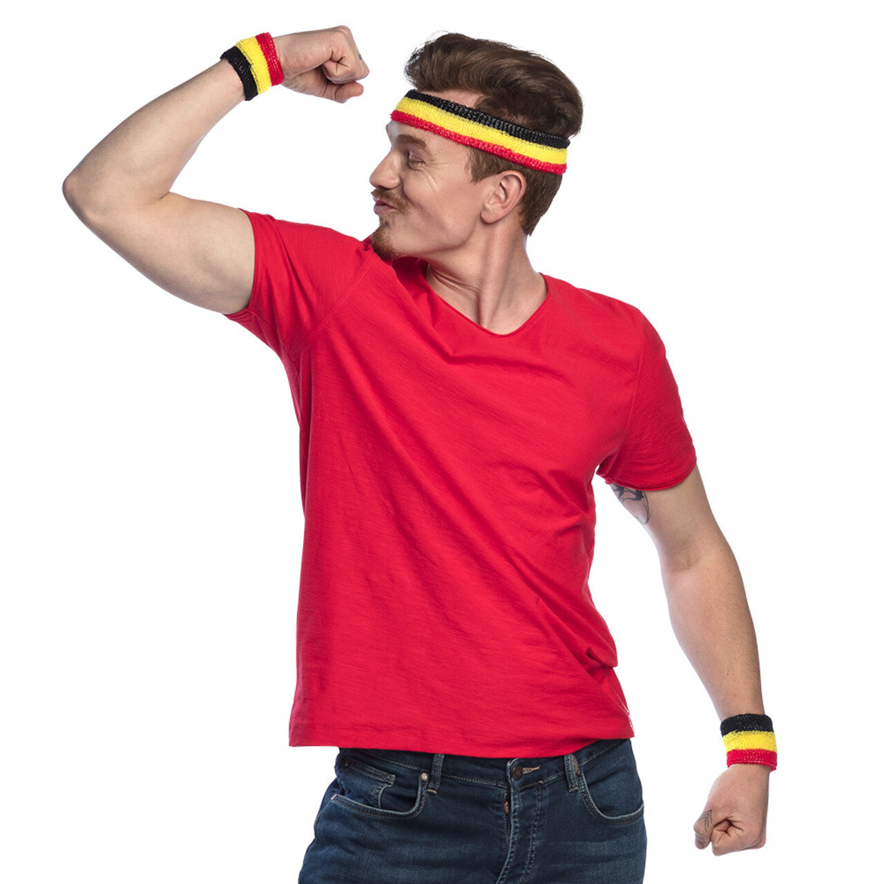 Op deze afbeelding zie je een Accessoires, van het merk Boland. Set Zweetbandjes Belgie