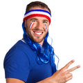 Hoofdband Frankrijk Met Blauw Haar