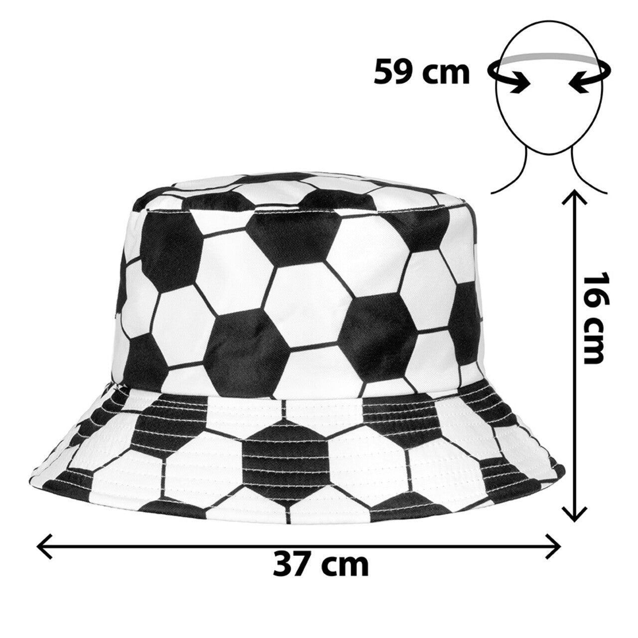 Op deze afbeelding zie je een Accessoires, van het merk Boland. Voetbal Fan Bucket Hat