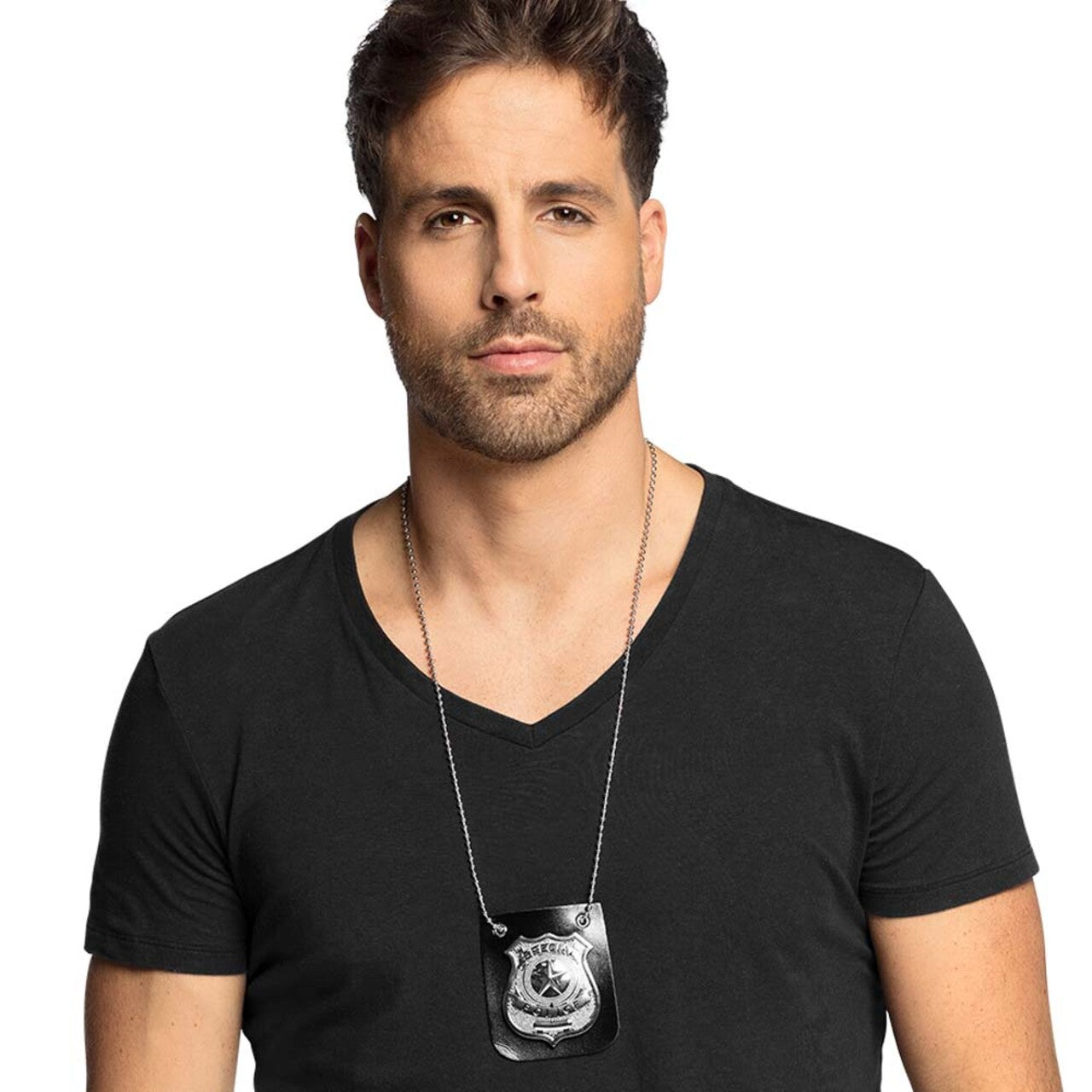 Op deze afbeelding zie je een Accessoires, van het merk Boland. Ketting Badge special Police
