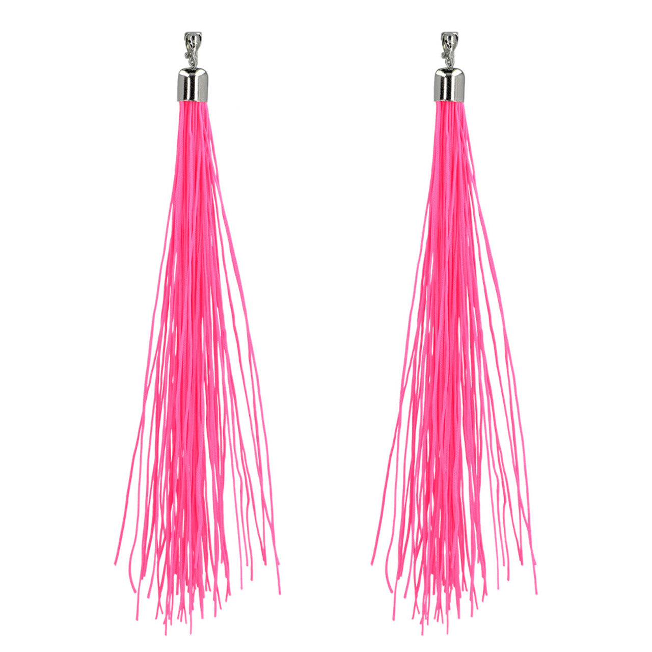 Op deze afbeelding zie je een Accessoires, van het merk Boland. Paar Oorbellen Festival Neonroze Uv (20 Cm)
