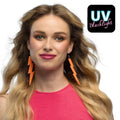 Paar Oorbellen Flash Neonoranje Uv