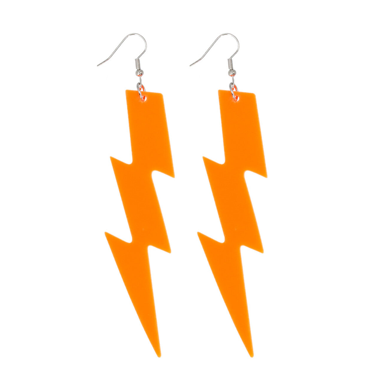 Op deze afbeelding zie je een Accessoires, van het merk Boland. Paar Oorbellen Flash Neonoranje Uv