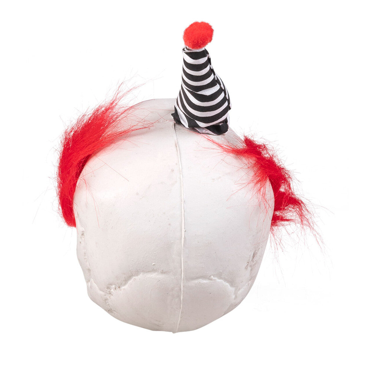 Op deze afbeelding zie je een Decoratie, van het merk Boland. Decoratie Schedel Scary Clown Met Beweegbare Kaak