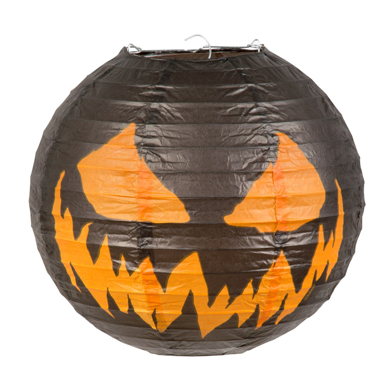 Op deze afbeelding zie je een Decoratie, van het merk Boland. Papieren Lampion Creepy Pumpkin